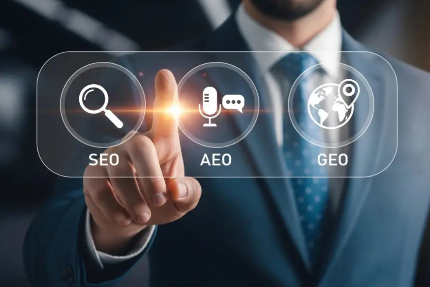 Digital Visibility in 2026: A Guide to SEO, GEO and AEO