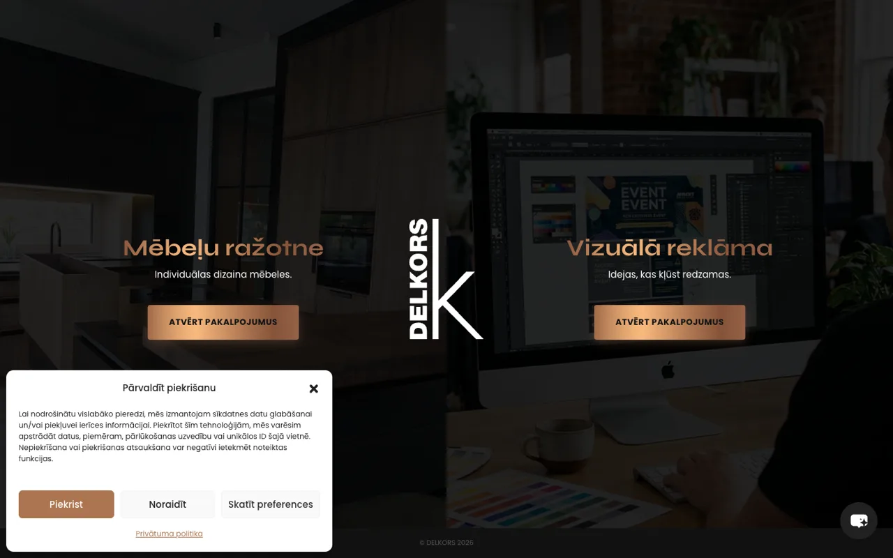 Delkors website - built by ROIS