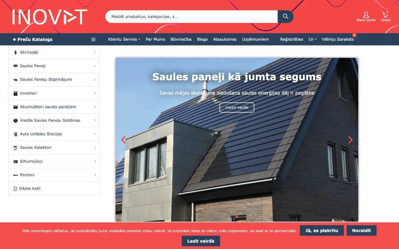 Inovat website - built by ROIS