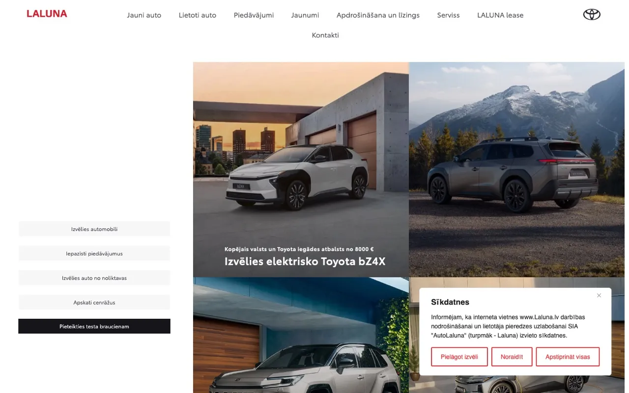 LaLuna website - built by ROIS