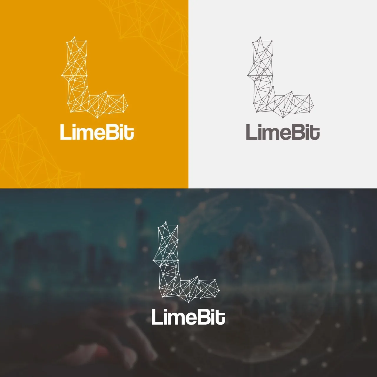 LimeBit - logo and branding - ROIS graphic design