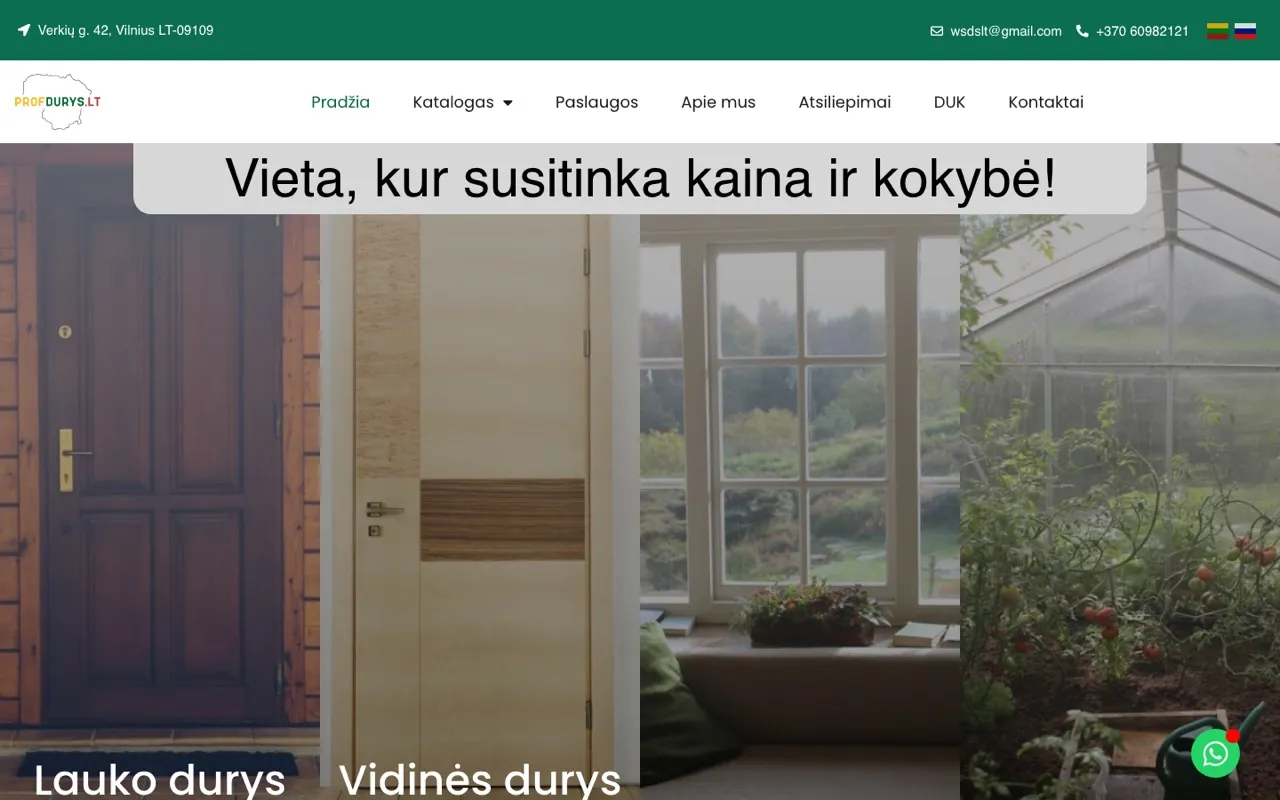 Profdurys website - built by ROIS