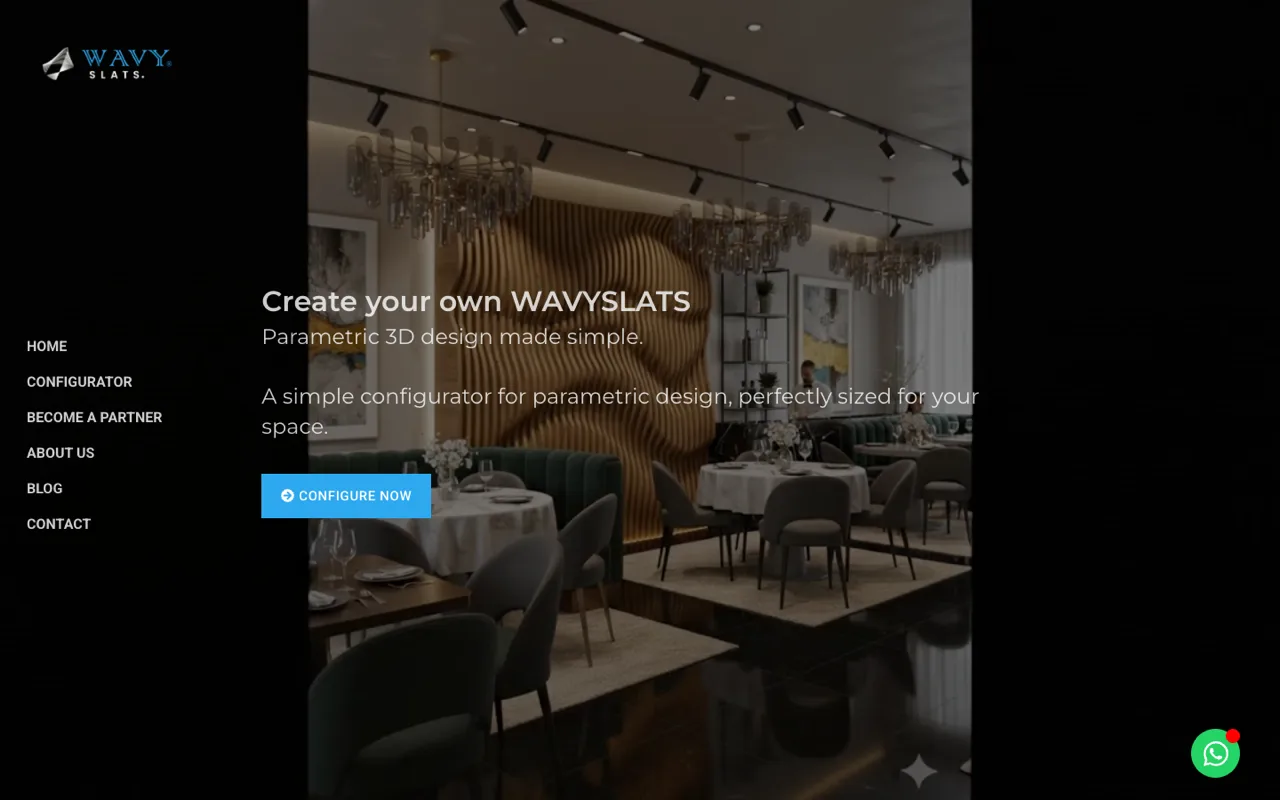 WavySlats website - built by ROIS